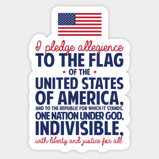 The Pledge of Allegiance Sticker